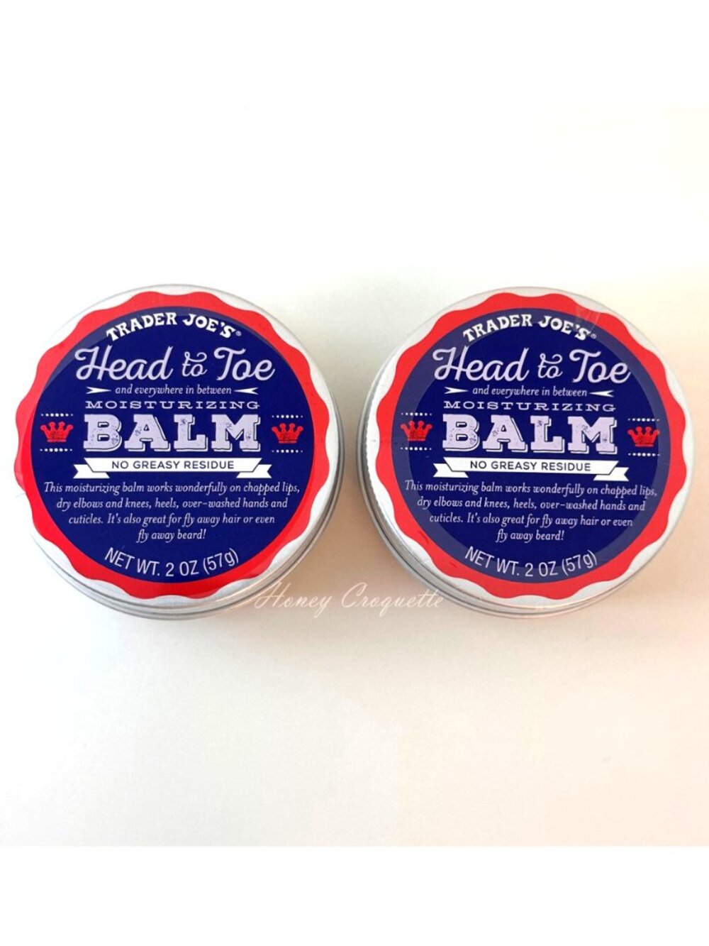 2 X Trader Joe's Head to Toe Moisturizing Balm Sealed